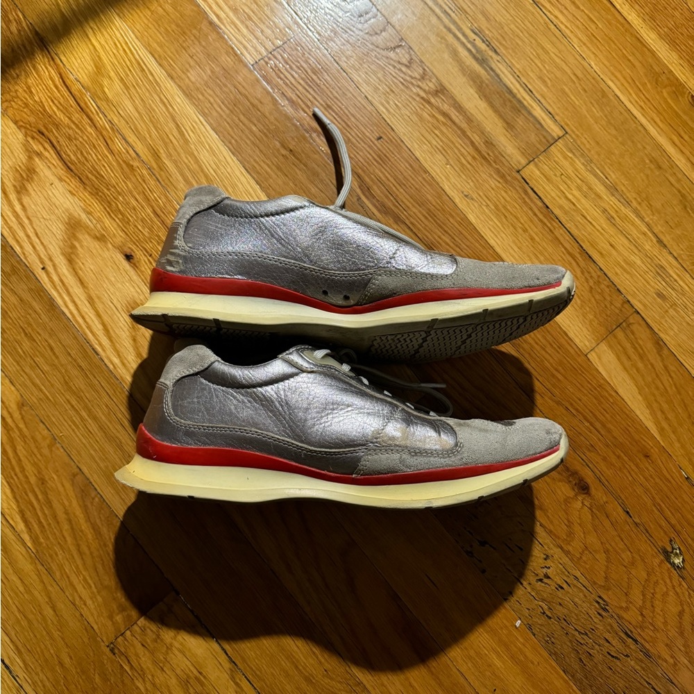 Prada 4E0874 Silver Sneakers vintage men 7 / women 9 - Picture 3 of 7